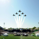 Illustration for article titled The Blue Angels Roar Over Graduation At The U.S. Naval Academy
